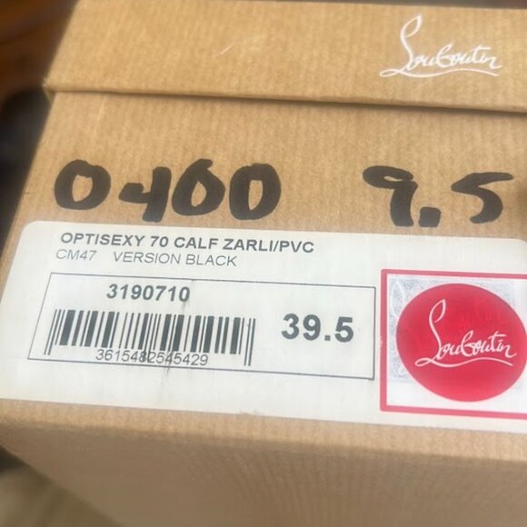 CHRISTIAN LOUBOUTIN BLACK HEELS - Picture 6 of 7